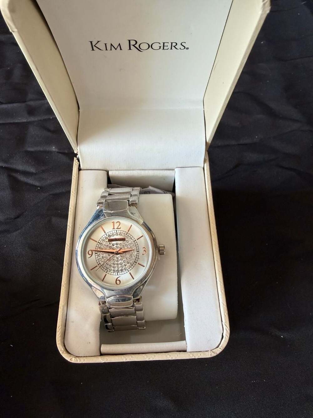 Kim Rogers Women's Silver Tone Watch -